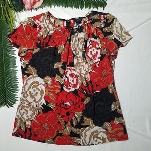ANN Taylor Top Tie Neck
